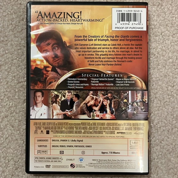 Fireproof DVD - Picture 4 of 4